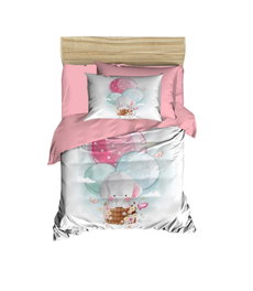 L'essentiel linge de maison Juego de funda nórdica PH159 Rosa, Blanco y Polvo